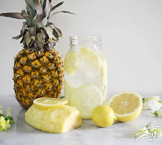 دتاکس واتر آناناس و لیمو